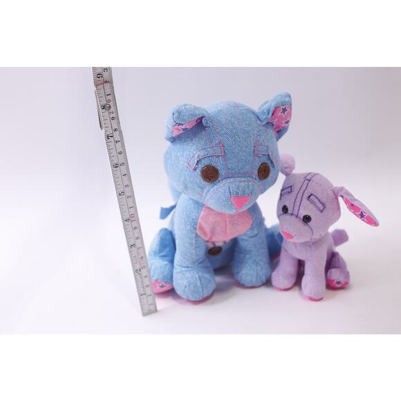 Doodle Pets, Plush, Lot, Blue Kitten, Pink Puppy, Cute Soft Toy ~ 251013-WH 1372 - Picture 2 of 4